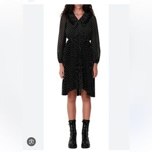 Maje polka dot dress. Size EU 42.